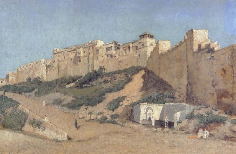 Alphonse Asselbergs The Casbah of Algiers Norge oil painting art